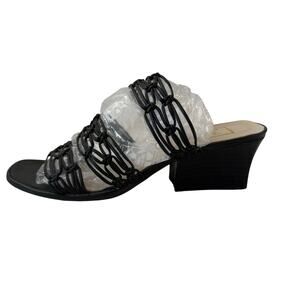 Vintage 90s Zodiac Sandals Size 7.5 Angel Blocked Heel Strappy Leather Brazil